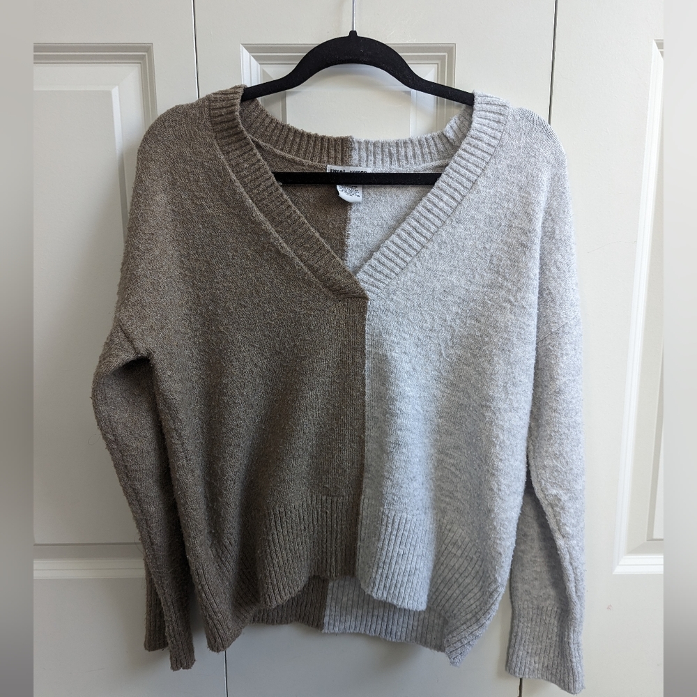 Sweet Romeo Two Tone Sweater